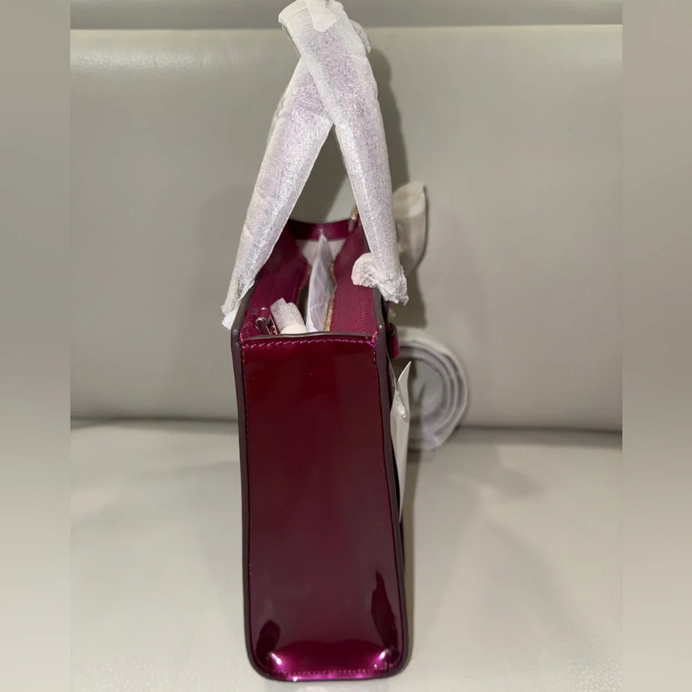 Kate Spade New York KENZIE SMALL TOTE Dark Raspberry - Picture 10 of 10